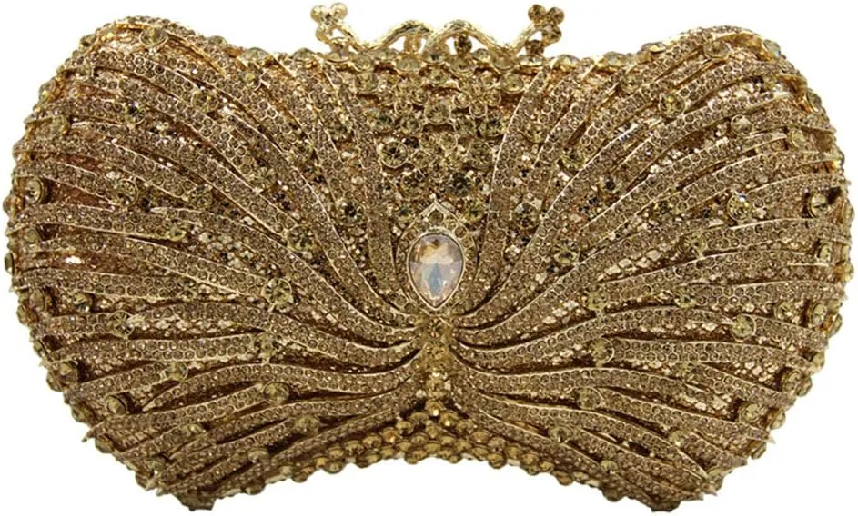 Ladies Evening-Bag Chain Rhinestone Wedding Clutch-Purse Luxury-Handbag