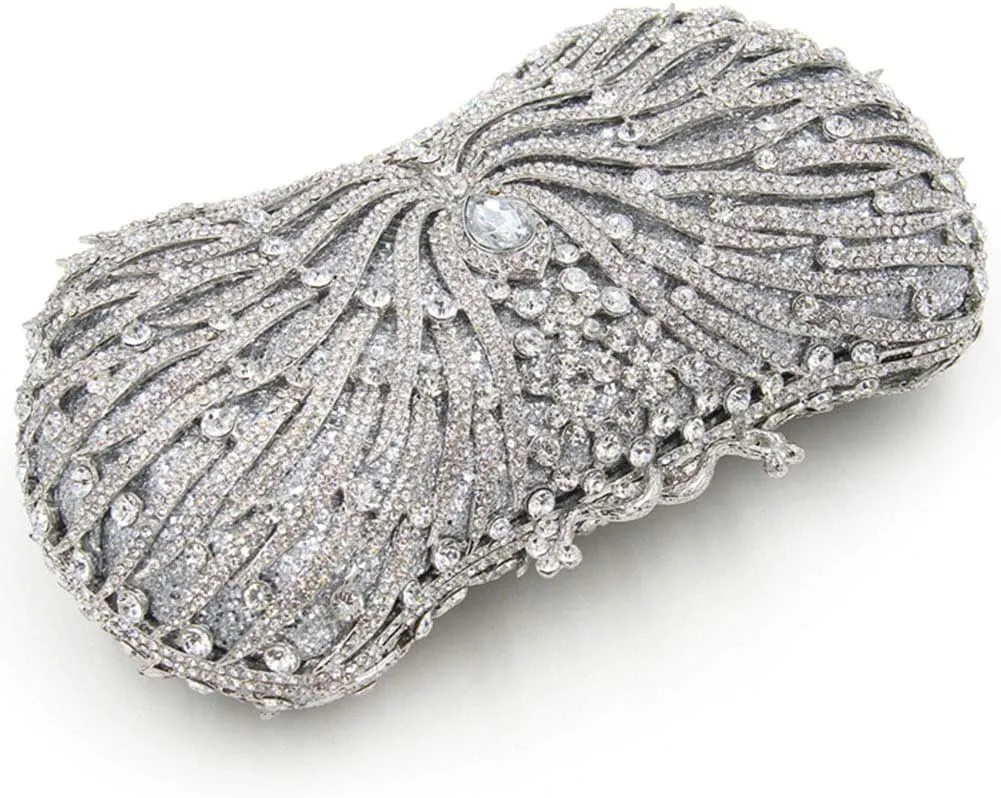 Ladies Evening-Bag Chain Rhinestone Wedding Clutch-Purse Luxury-Handbag