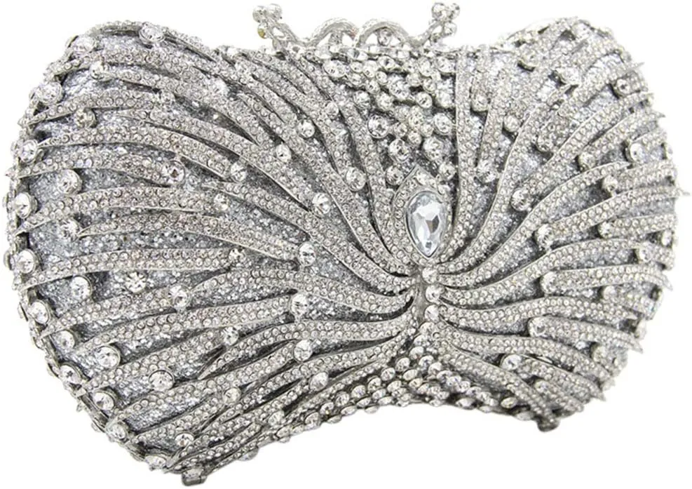Ladies Evening-Bag Chain Rhinestone Wedding Clutch-Purse Luxury-Handbag