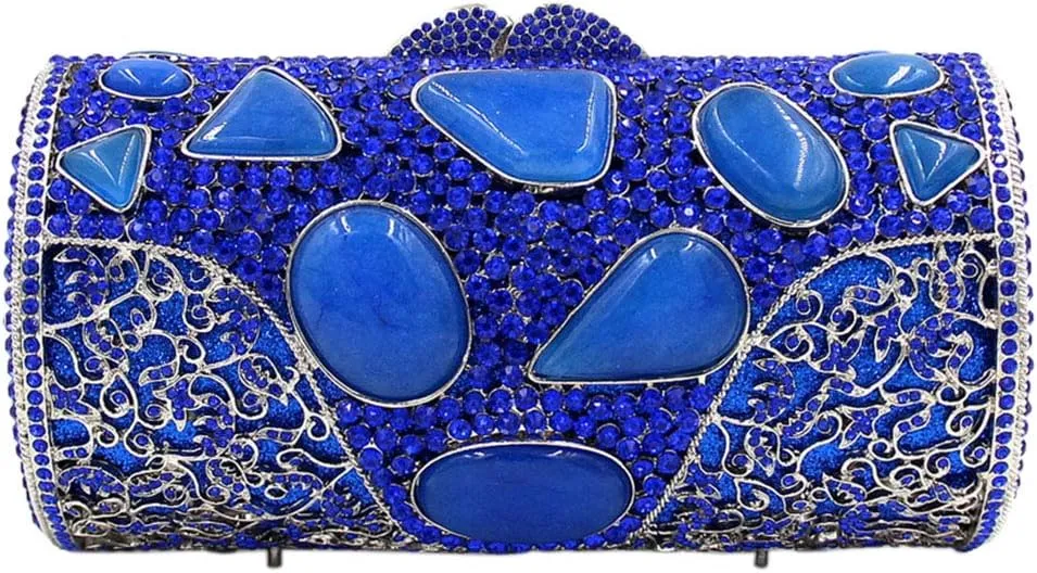 Ladies Evening-Bag Chain Rhinestone Wedding Clutch-Purse Luxury Handbag