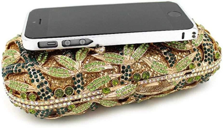Ladies Evening-Bag Chain Wedding Diamond Clutch-Purse Crystal Woodpecker