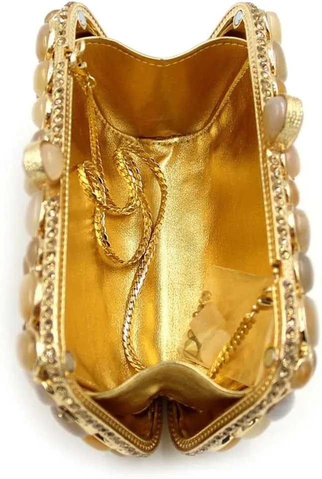 Ladies Wedding Clutch-Purse Chain Rhinestone Evening-Bag Diamond Luxury Handbag
