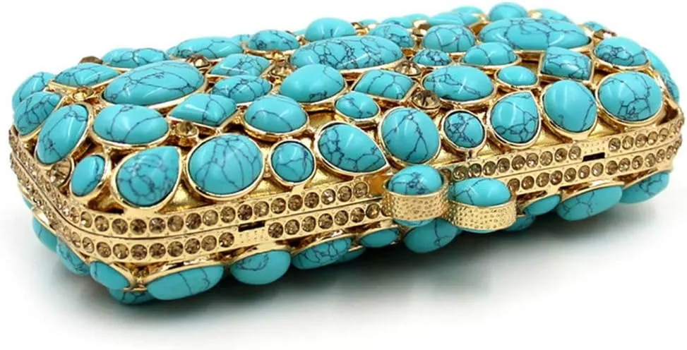 Ladies Wedding Clutch-Purse Chain Rhinestone Evening-Bag Diamond Luxury Handbag