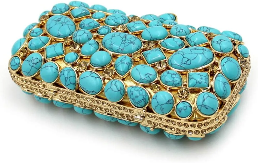 Ladies Wedding Clutch-Purse Chain Rhinestone Evening-Bag Diamond Luxury Handbag