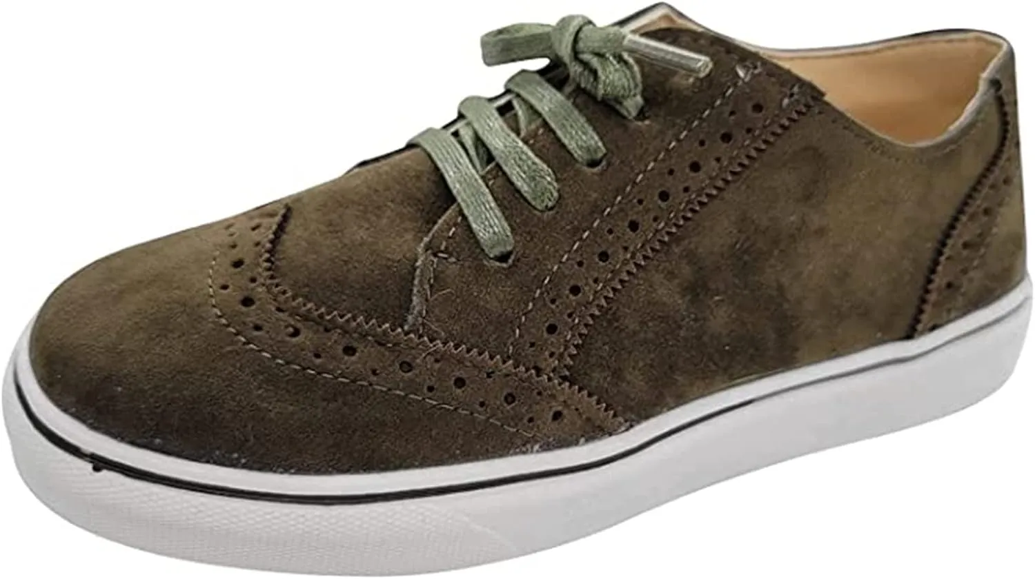 Ladmiple Sneakers For Women Walking Shoes Lace-up Classic Fashion Dressy Casual Summer Slip On Platform Flats Loafers