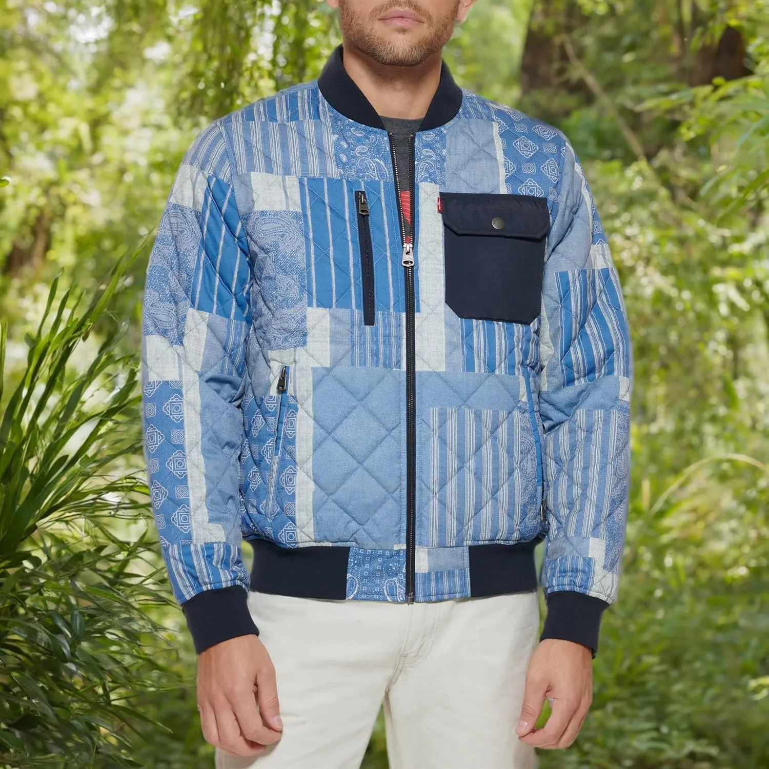 Levi's Men's Diamond Quilted Bomber Jacket