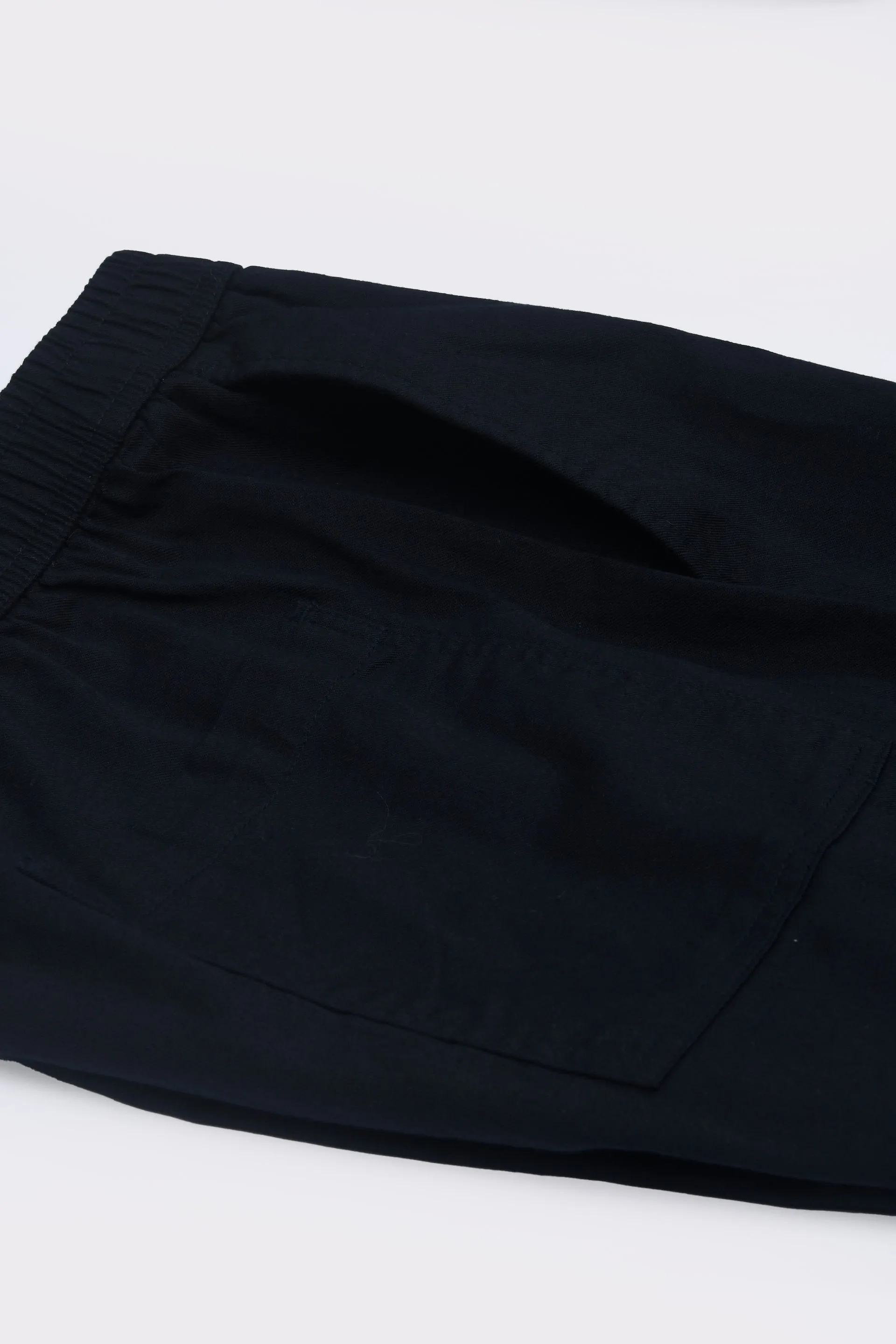 LINEN FUSED TAILORED PANTS IN BLUE