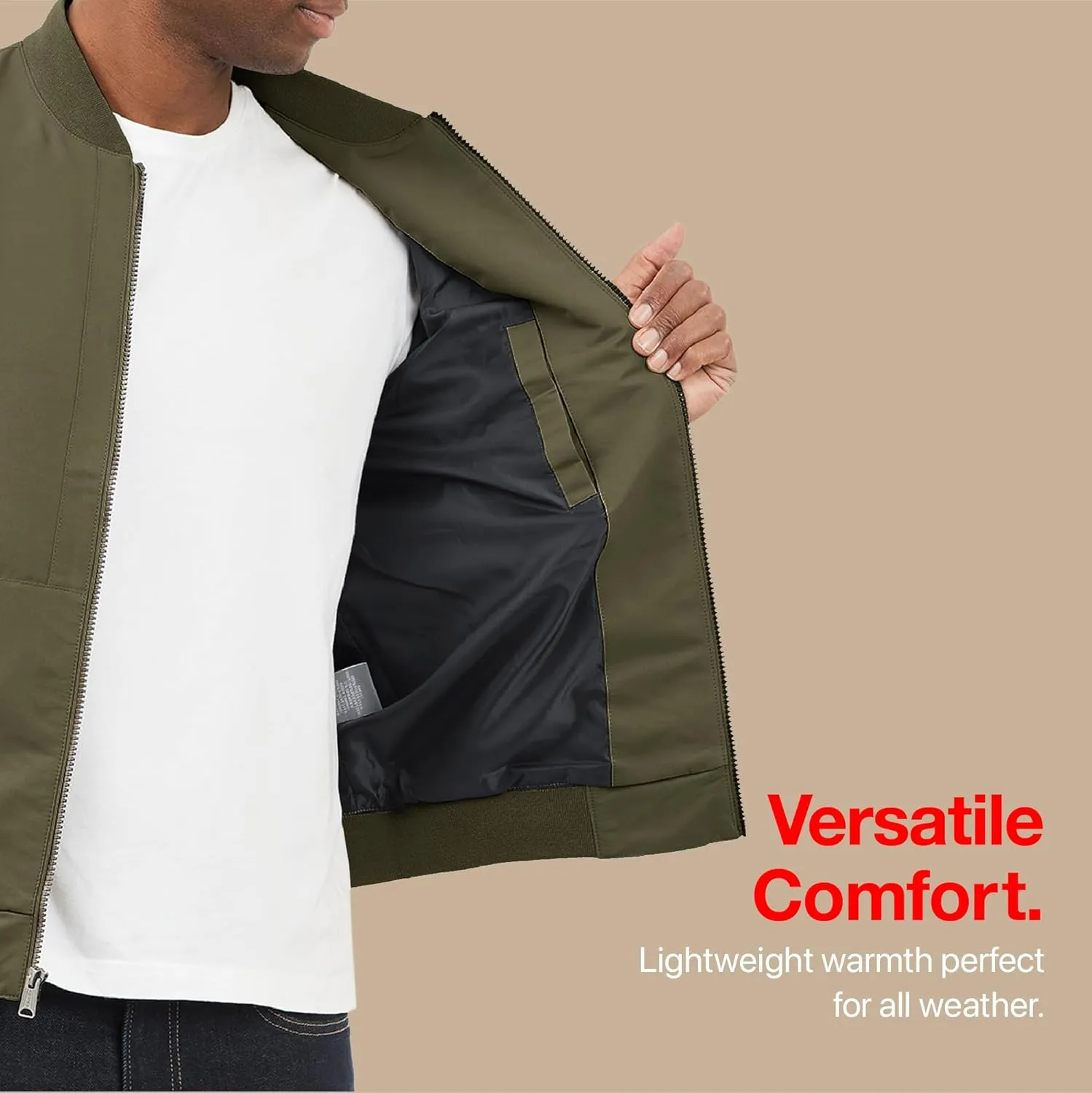 Lucky Brand Men's Classic Bomber Jacket
