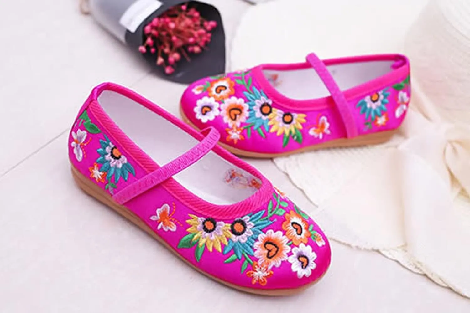 LZH Encanto Mirabel Isabela Shoes for Girls Dress Up Comfortable Mary-Jane Ballet Pumps Flats