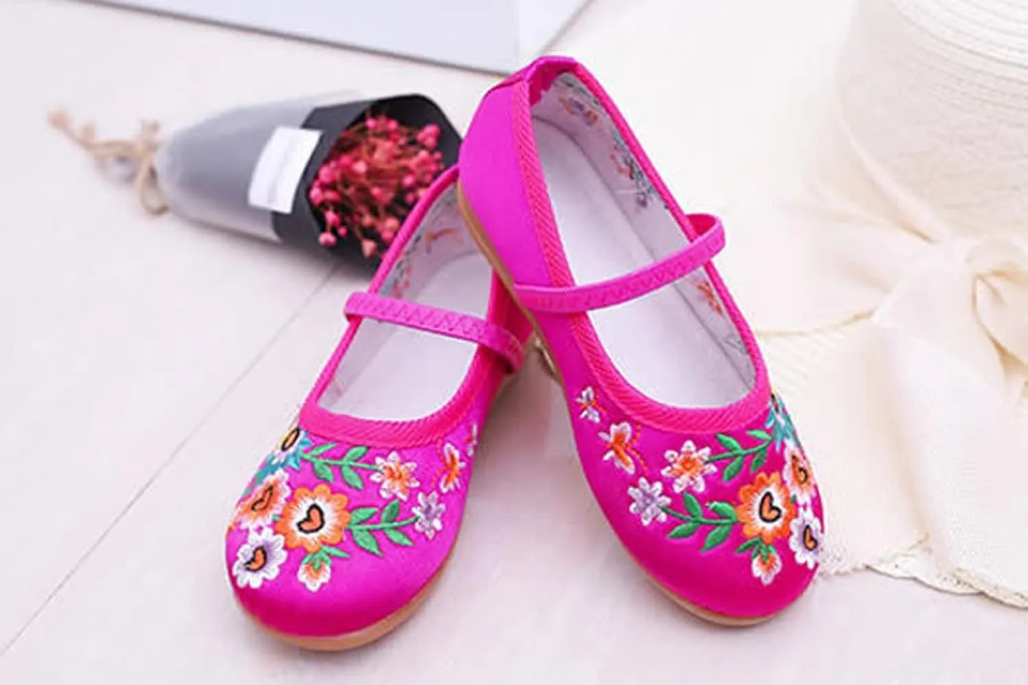 LZH Encanto Mirabel Isabela Shoes for Girls Dress Up Comfortable Mary-Jane Ballet Pumps Flats
