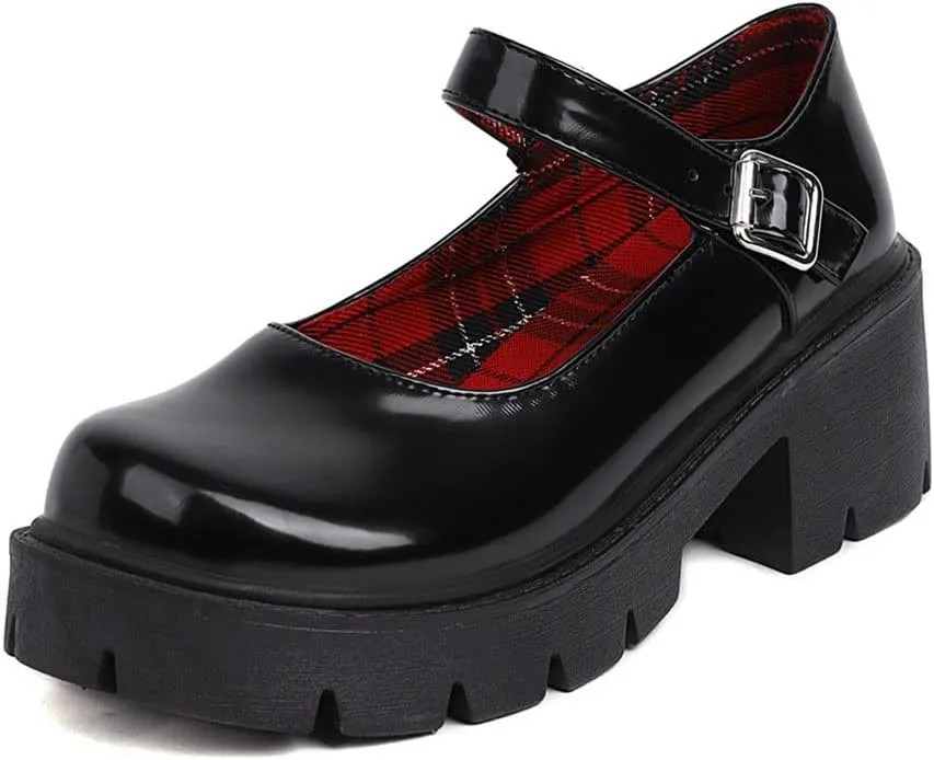 Mary Jane Platform Shoes for Women Wedges Lolita Shoes School Shoes