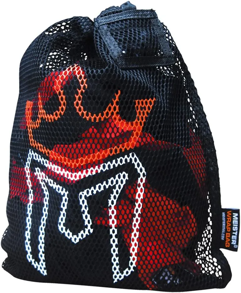 Meister WRAP Bag for Washing MMA & Boxing Hand Wraps - Drawstring Mesh Large