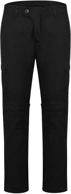 Men's Cargo Jeans Ripstop Motorcycle Riding Denim Pants Slim Fit Stretch Boyfriend Jeans with Multi Pockets
