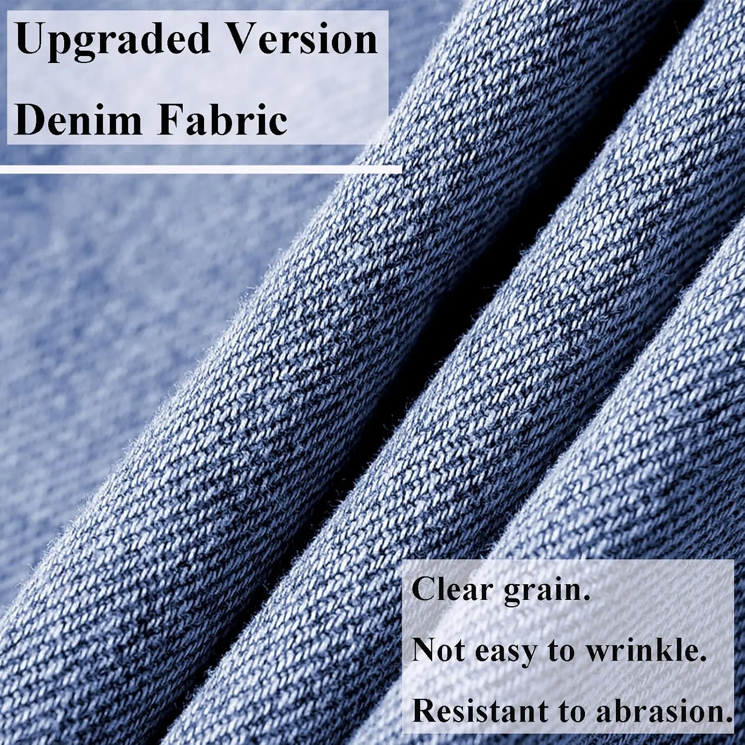 Men's Denim Jacket Vintage-Inspired Jean Jacket with Multiple Pockets - Cotton Blend, Machine Washable