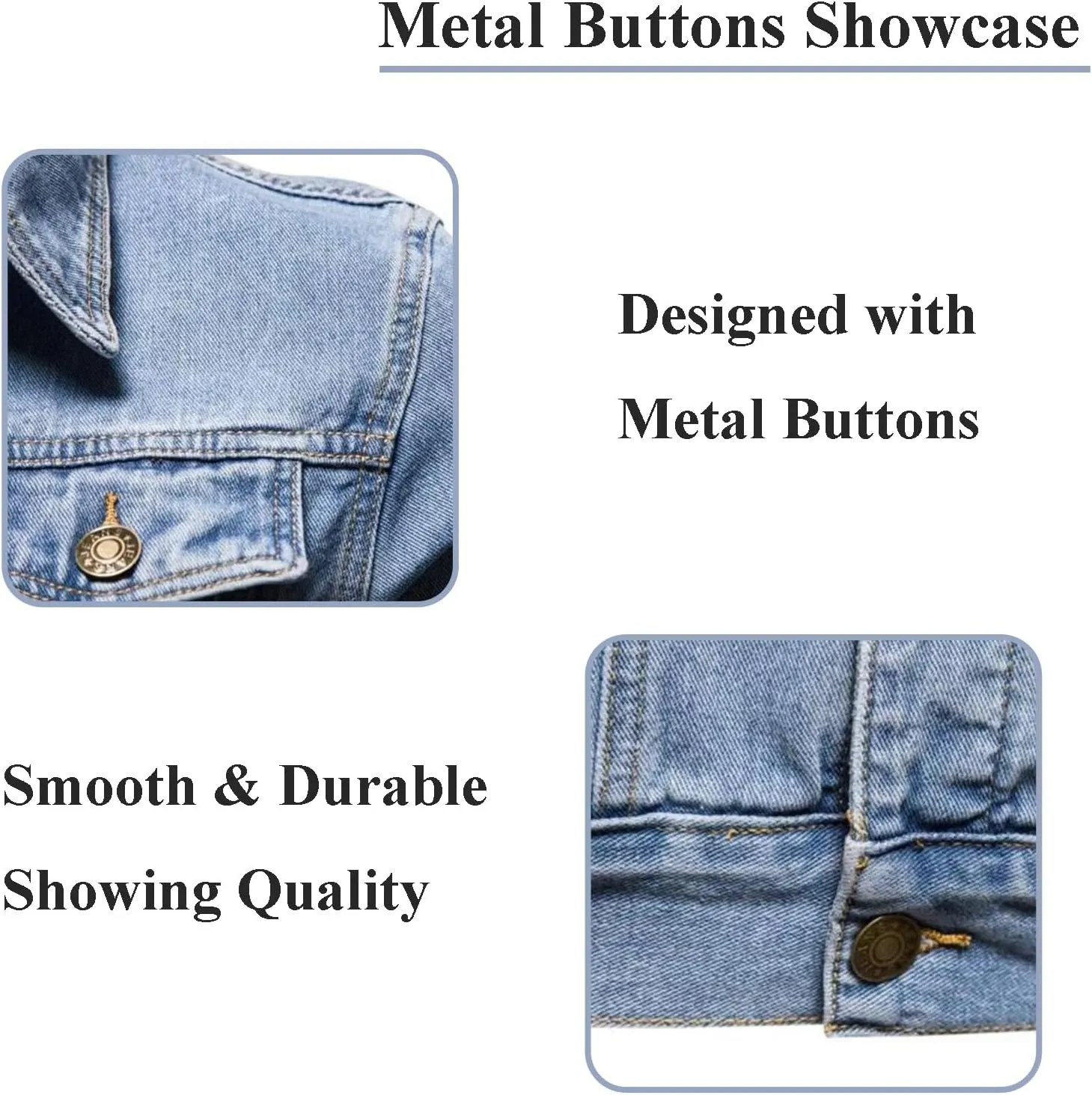 Men's Denim Jacket Vintage-Inspired Jean Jacket with Multiple Pockets - Cotton Blend, Machine Washable