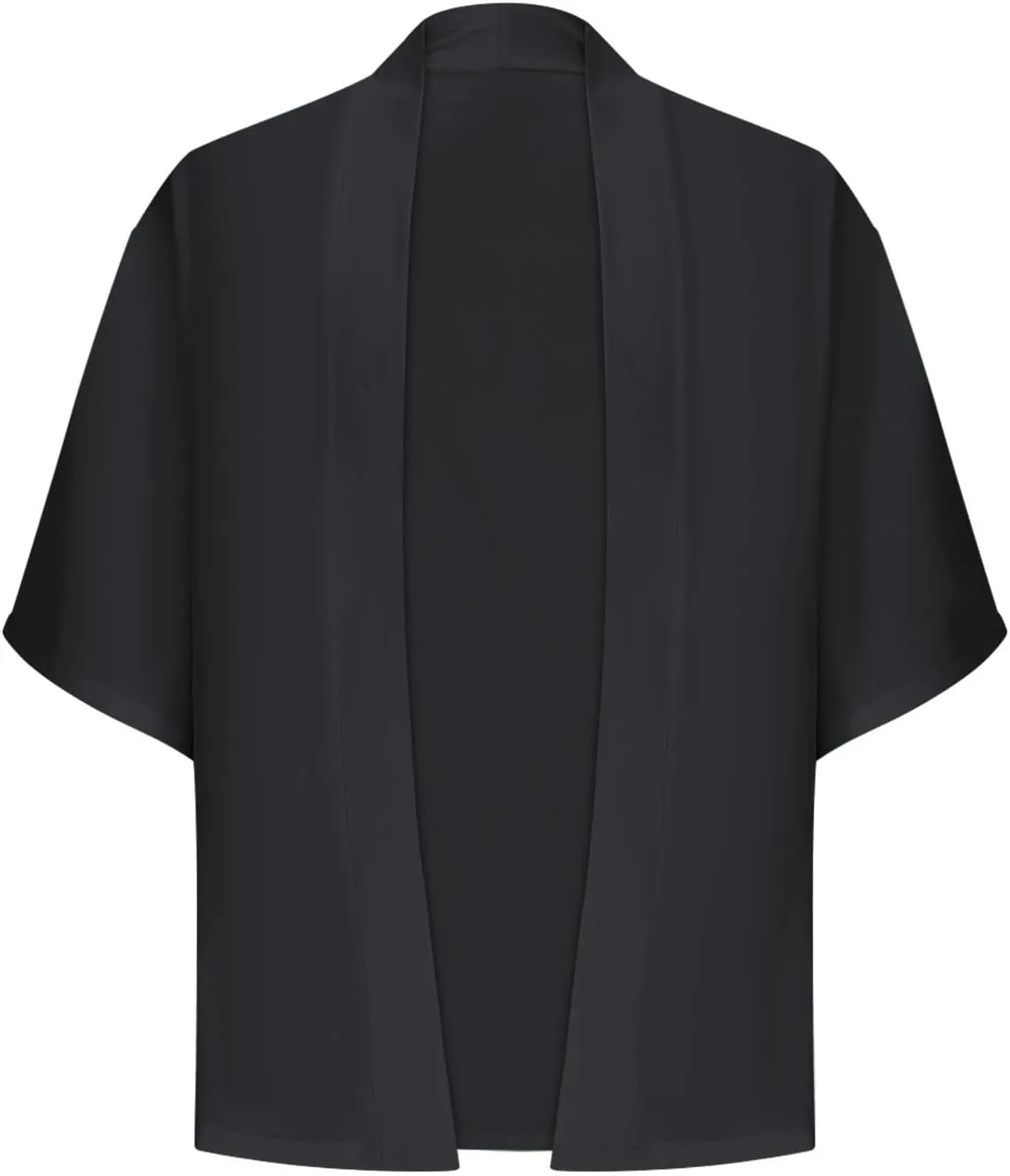 Men's Lightweight Kimono Robe Jacket Thin Ice Silk UV Sun Protection Cover Up Open Front Long Cardigan Coat Outwear