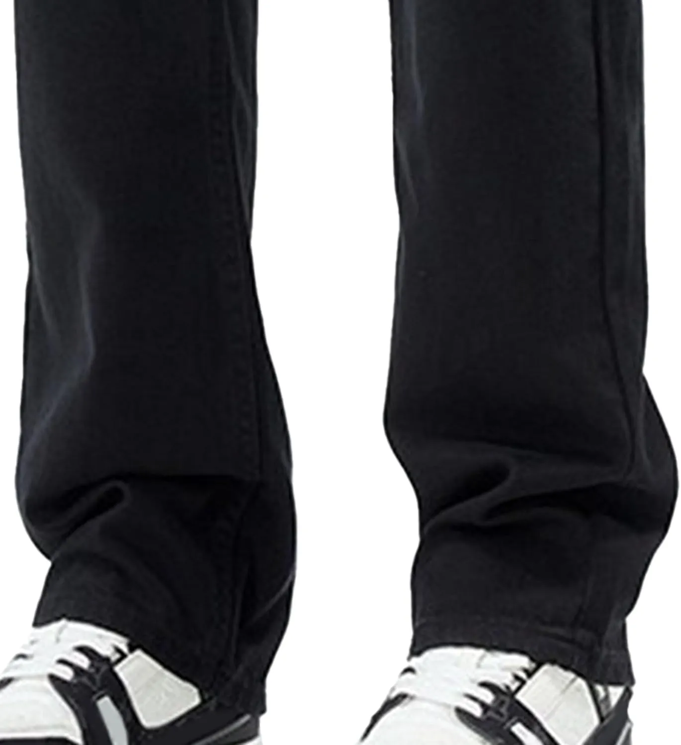 Men's Straight Leg Relaxed Fit Jeans Casual Solid Outdoor Denim Pants Comfort Classic Jeans Trouser