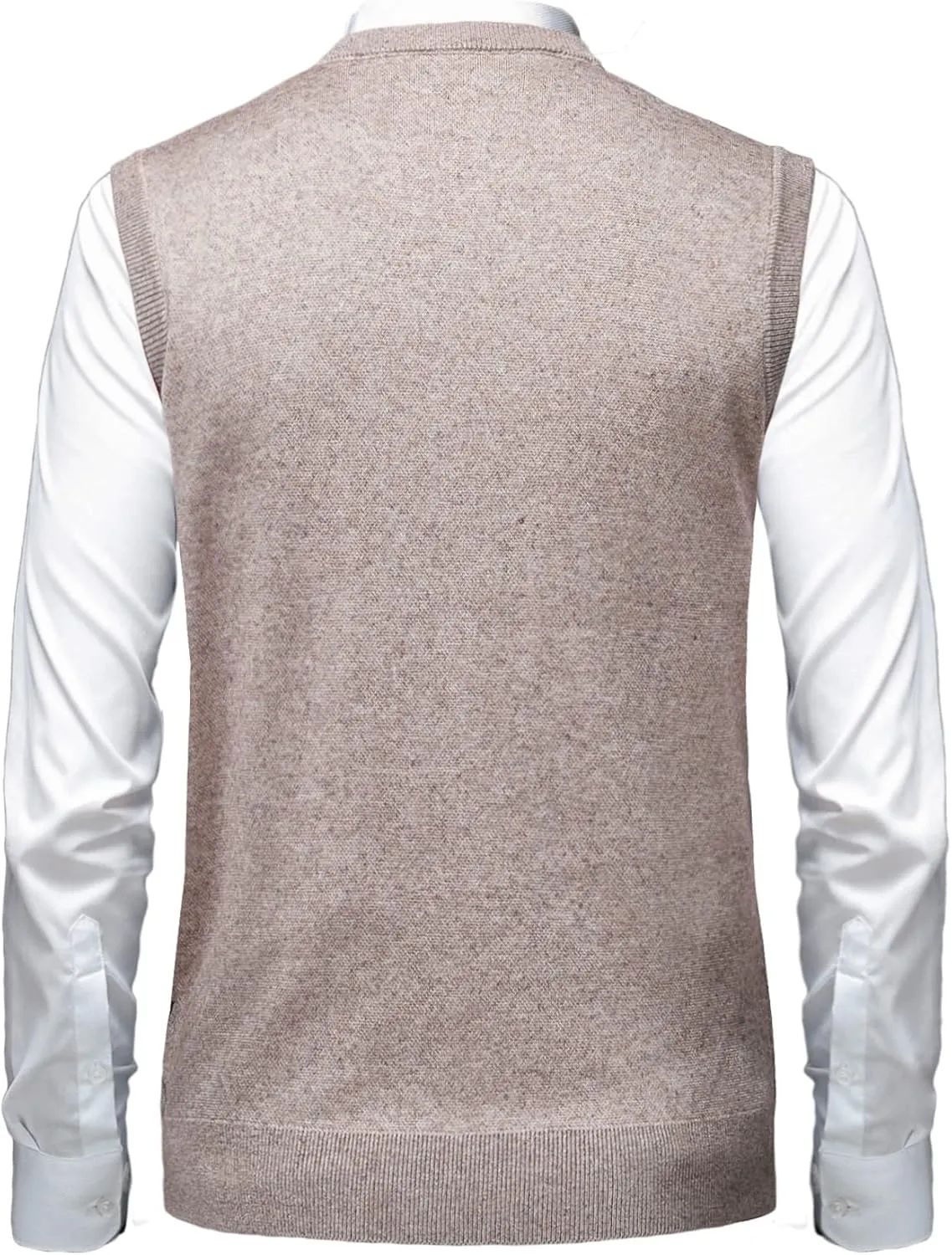 Mens Thick Argyle Sweater Vests Classic V-Neck Knitwear Sleeveless Pullover Autumn Winter Warm Tank Tops