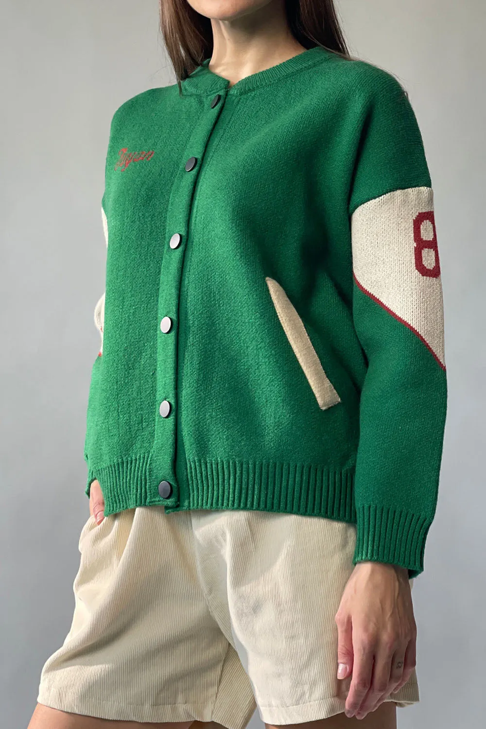 Milk Print Knit Cardigan