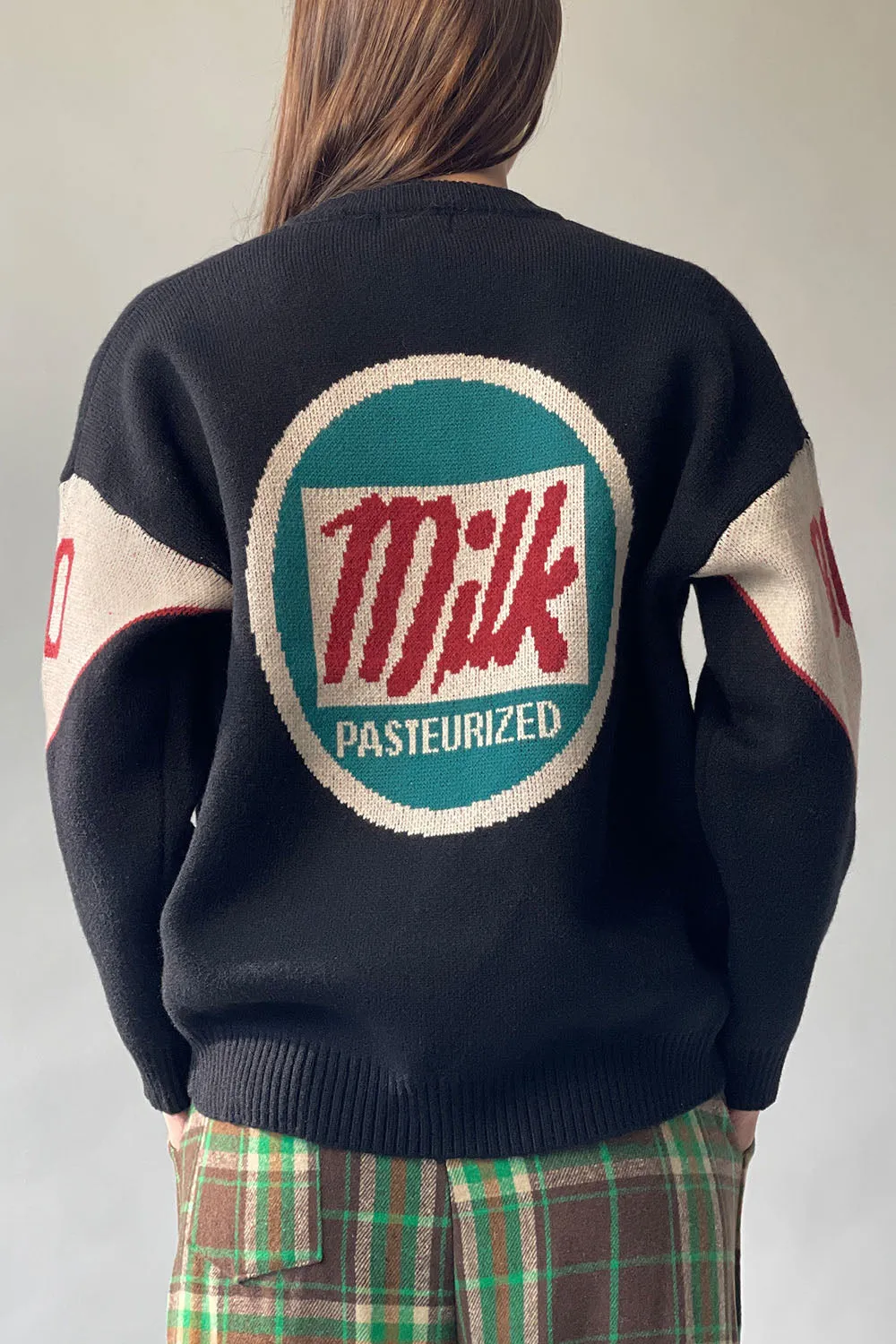 Milk Print Knit Cardigan