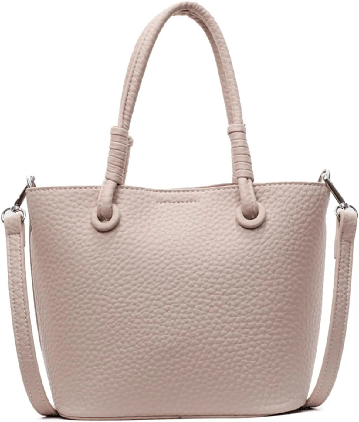 Mini Bucket Bag Pebbled Leather Bucket Purse Vintage Purse Bag with Top Handles Handbag Shoulder Crossbody Handbag