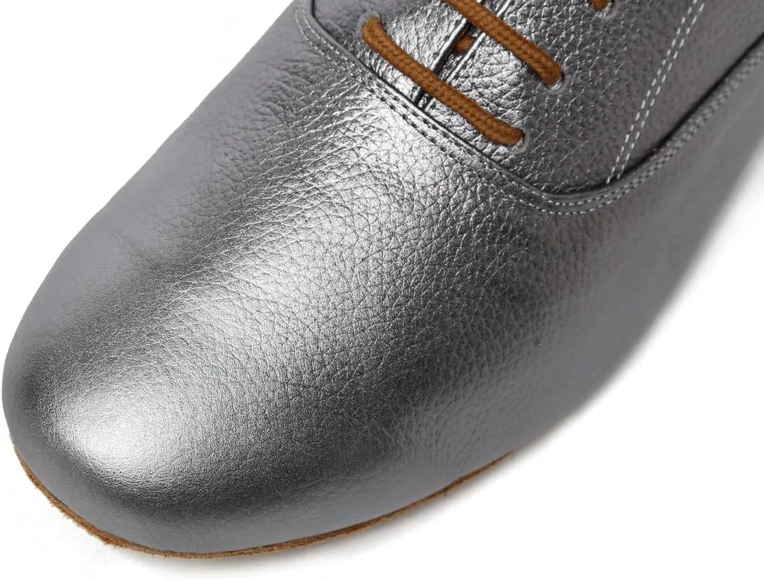 Minishion GL208 Men's Solid Leather Latin Ballroom Professional Social Dance Shoes
