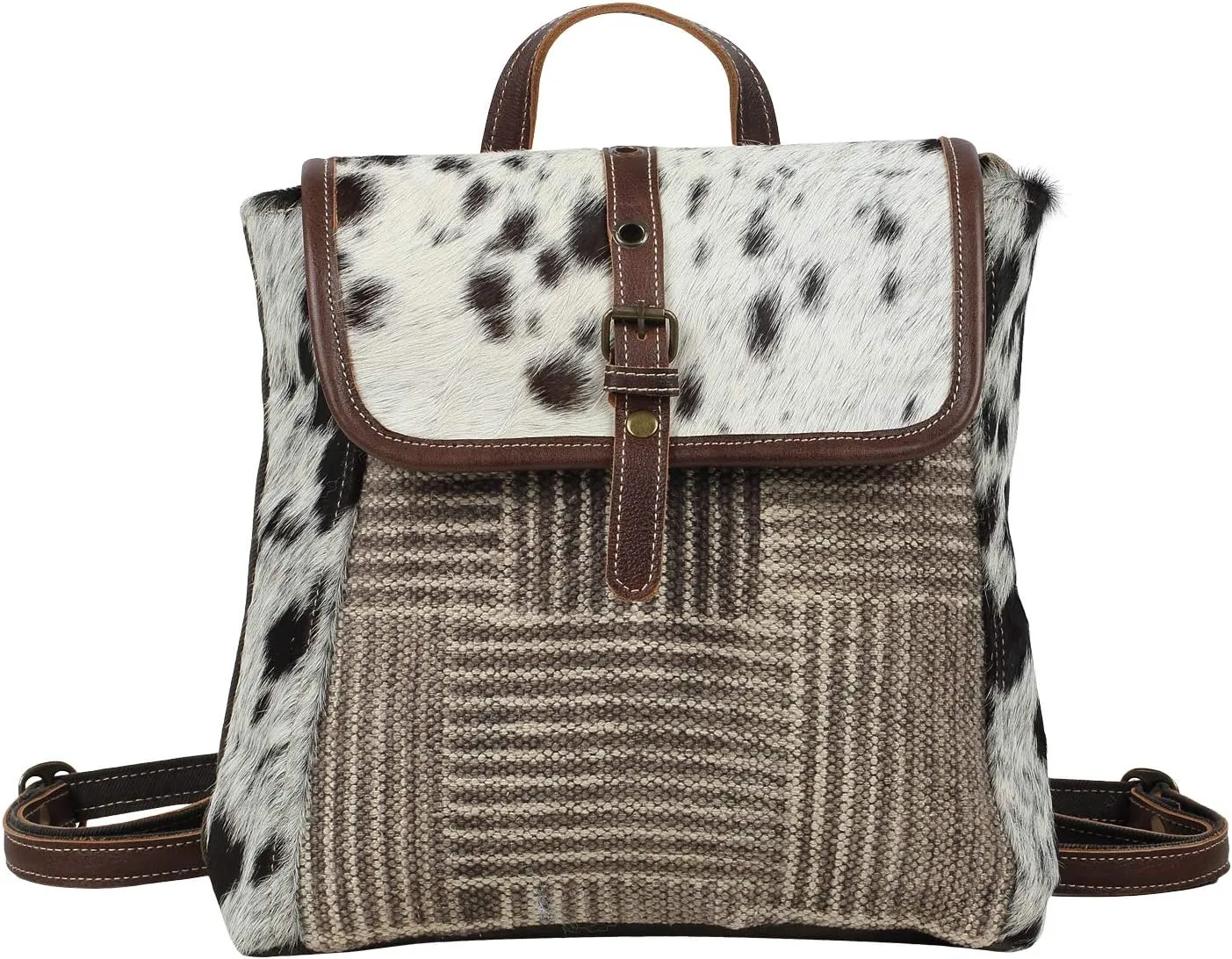 Myra Bag Women's Crossroads Cowhide Backpack Brown One Size