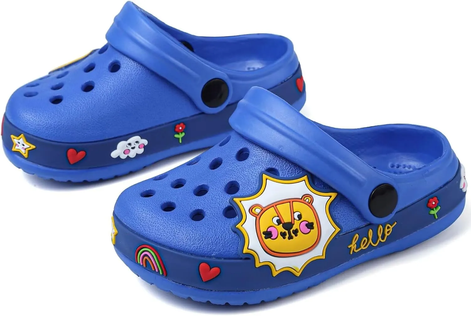 OHSNMAKSL Toddler Clog Slippers Garden Sandals Slip On Water Shoes Sneakers Cartoon Slides for Boys and Girls Children Beach Pool Shower