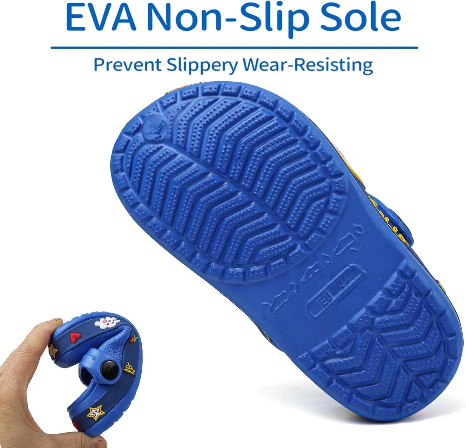 OHSNMAKSL Toddler Clog Slippers Garden Sandals Slip On Water Shoes Sneakers Cartoon Slides for Boys and Girls Children Beach Pool Shower