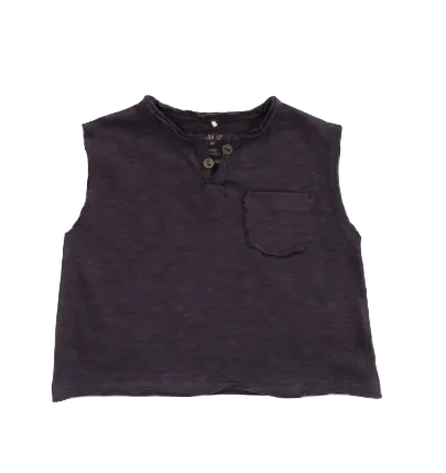 Play UP - Baby Muscle Tank in Coal