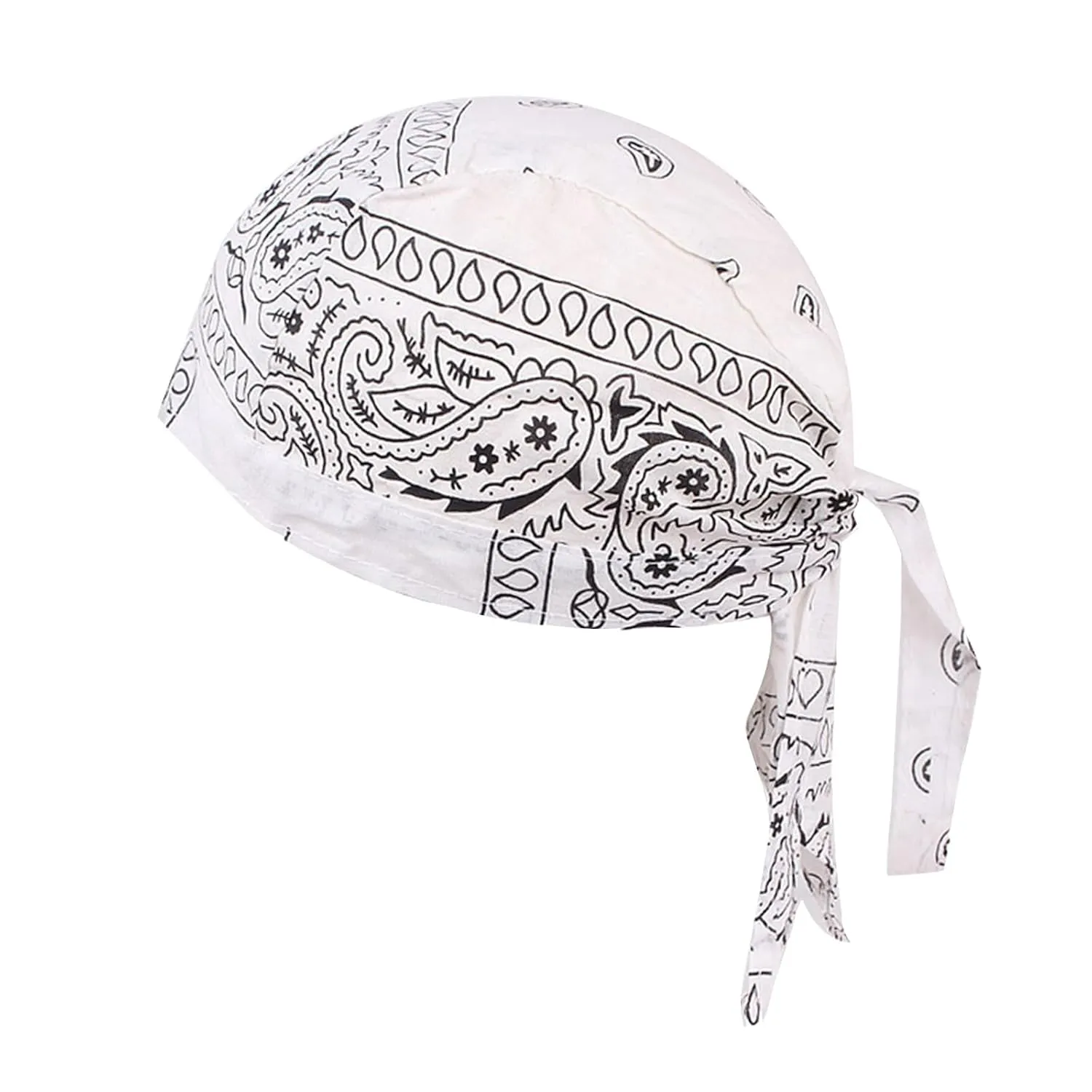 Pre Tied Wide Head Scarf for Women Long Turban Head Wraps Headbands Cancer Chemo Bandana Headscarf Hat Cap (Black White Purple Blue, One Size)