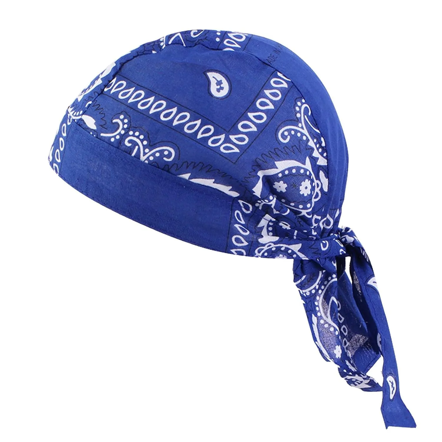 Pre Tied Wide Head Scarf for Women Long Turban Head Wraps Headbands Cancer Chemo Bandana Headscarf Hat Cap (Black White Purple Blue, One Size)