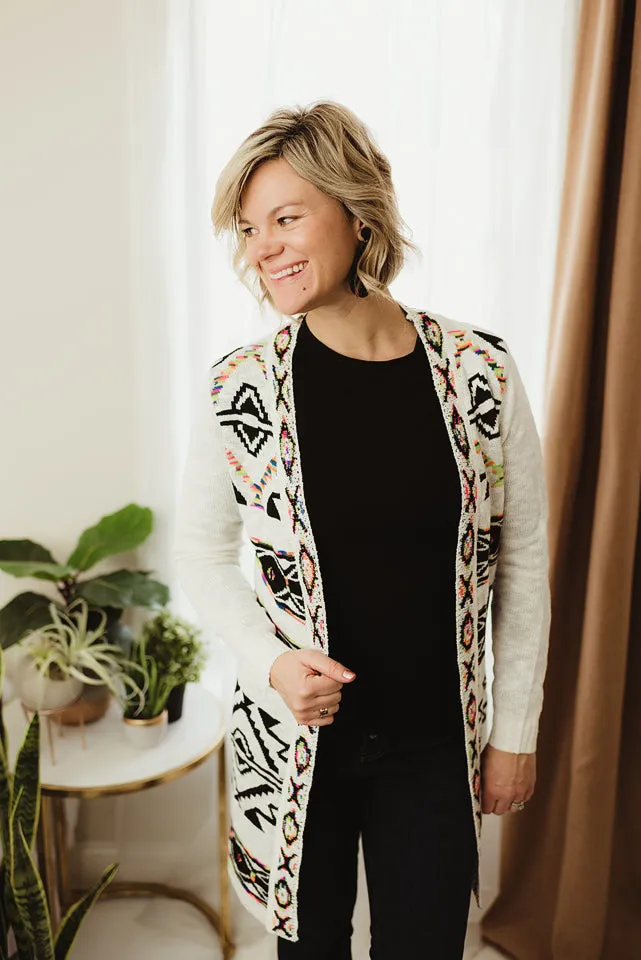 Rainbow Aztec Cardi