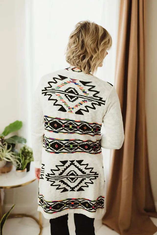 Rainbow Aztec Cardi