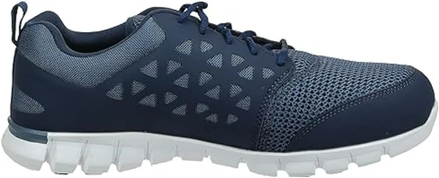 Reebok Work Men's Rb4043 Sublite Cushion Work Safety Athletic Alloy Toe Shoe Navy