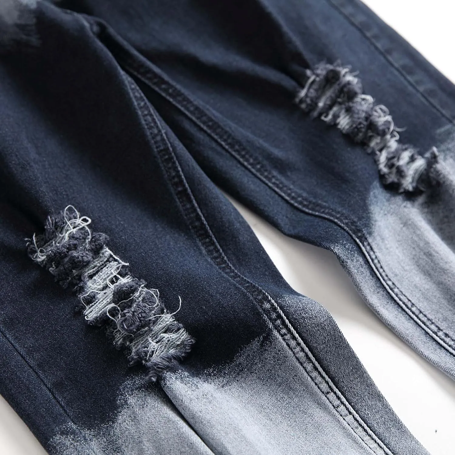 Ripped Jeans Men Baggy Jeans Y2k Hip Hop Denim Pants Vintage Jeans Loose Fit Cargo Jeans Streetwear