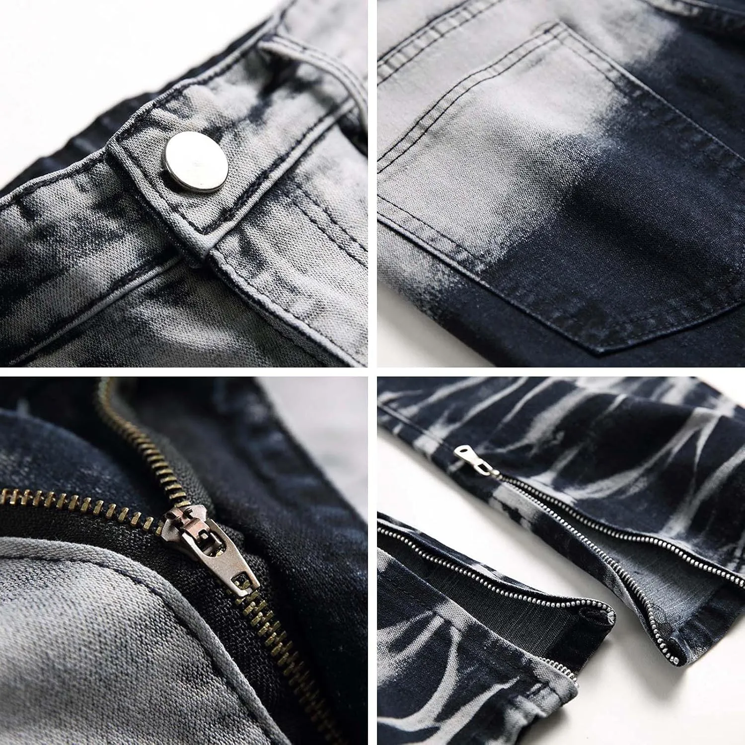 Ripped Jeans Men Baggy Jeans Y2k Hip Hop Denim Pants Vintage Jeans Loose Fit Cargo Jeans Streetwear