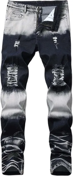 Ripped Jeans Men Baggy Jeans Y2k Hip Hop Denim Pants Vintage Jeans Loose Fit Cargo Jeans Streetwear