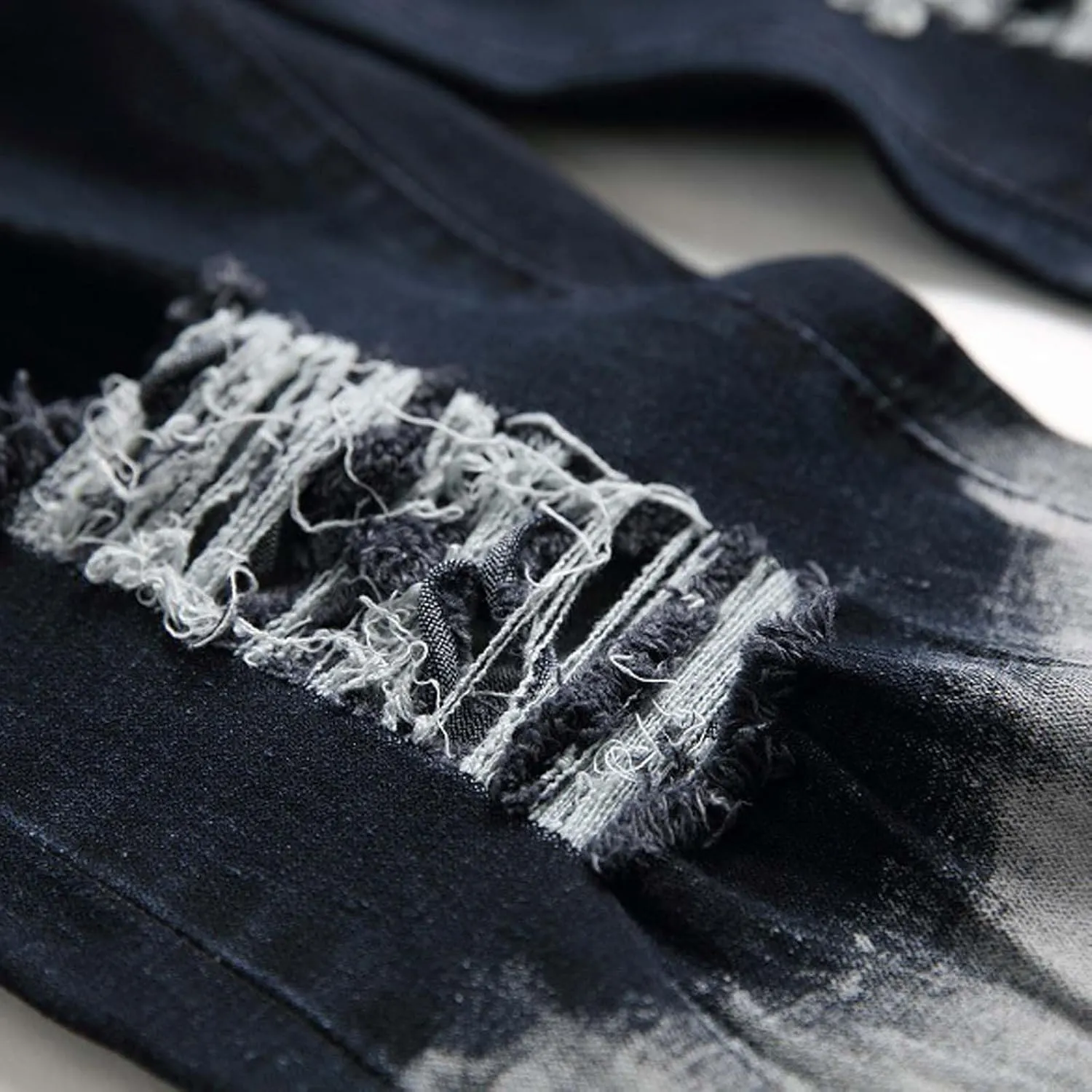 Ripped Jeans Men Baggy Jeans Y2k Hip Hop Denim Pants Vintage Jeans Loose Fit Cargo Jeans Streetwear
