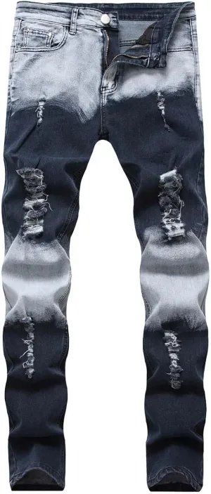 Ripped Jeans Men Baggy Jeans Y2k Hip Hop Denim Pants Vintage Jeans Loose Fit Cargo Jeans Streetwear