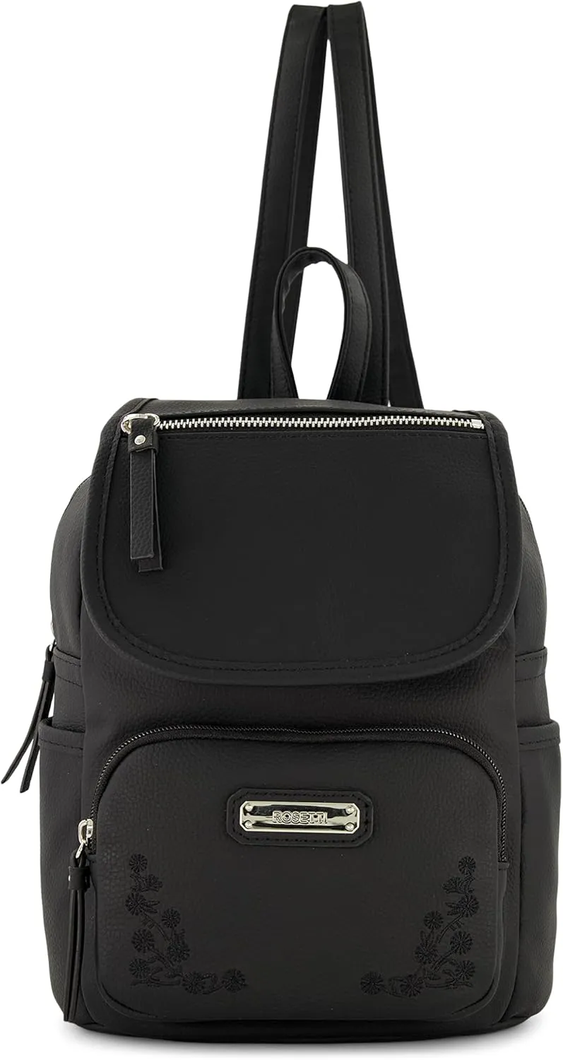 Rosetti Women's Fashion Backpack, Black, One Size