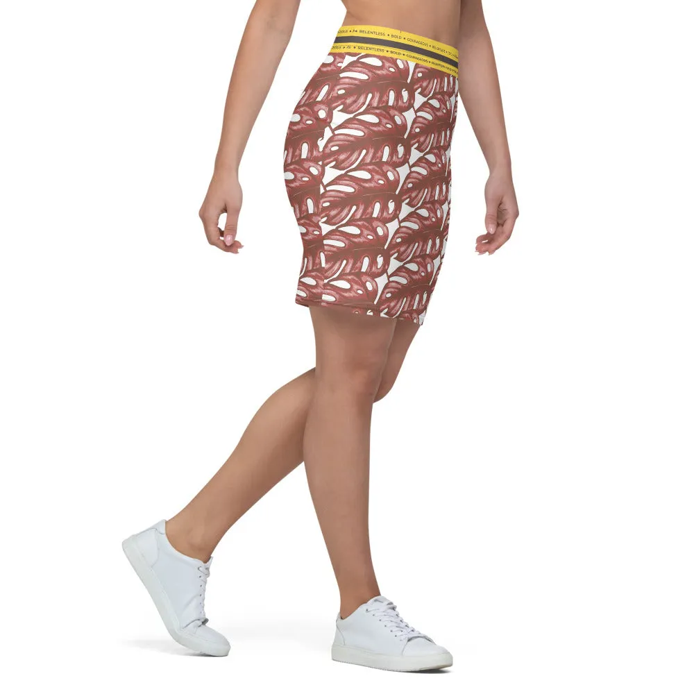 Rotten Banana Clothing Pencil Skirt Coral