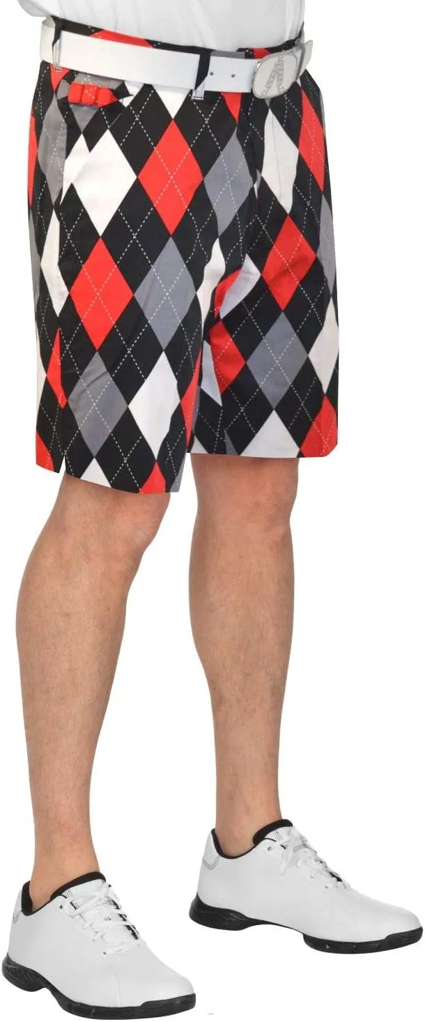 Royal & Awesome Mens Golf Shorts, Crazy Golf Shorts For Men, Plaid Shorts Men - Golf Tool Included