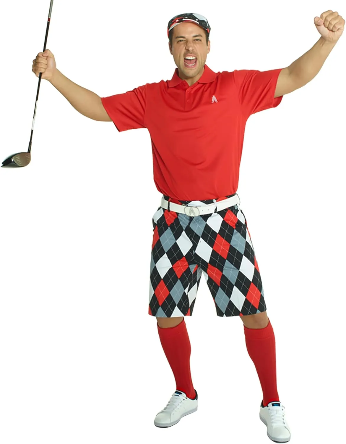 Royal & Awesome Mens Golf Shorts, Crazy Golf Shorts For Men, Plaid Shorts Men - Golf Tool Included