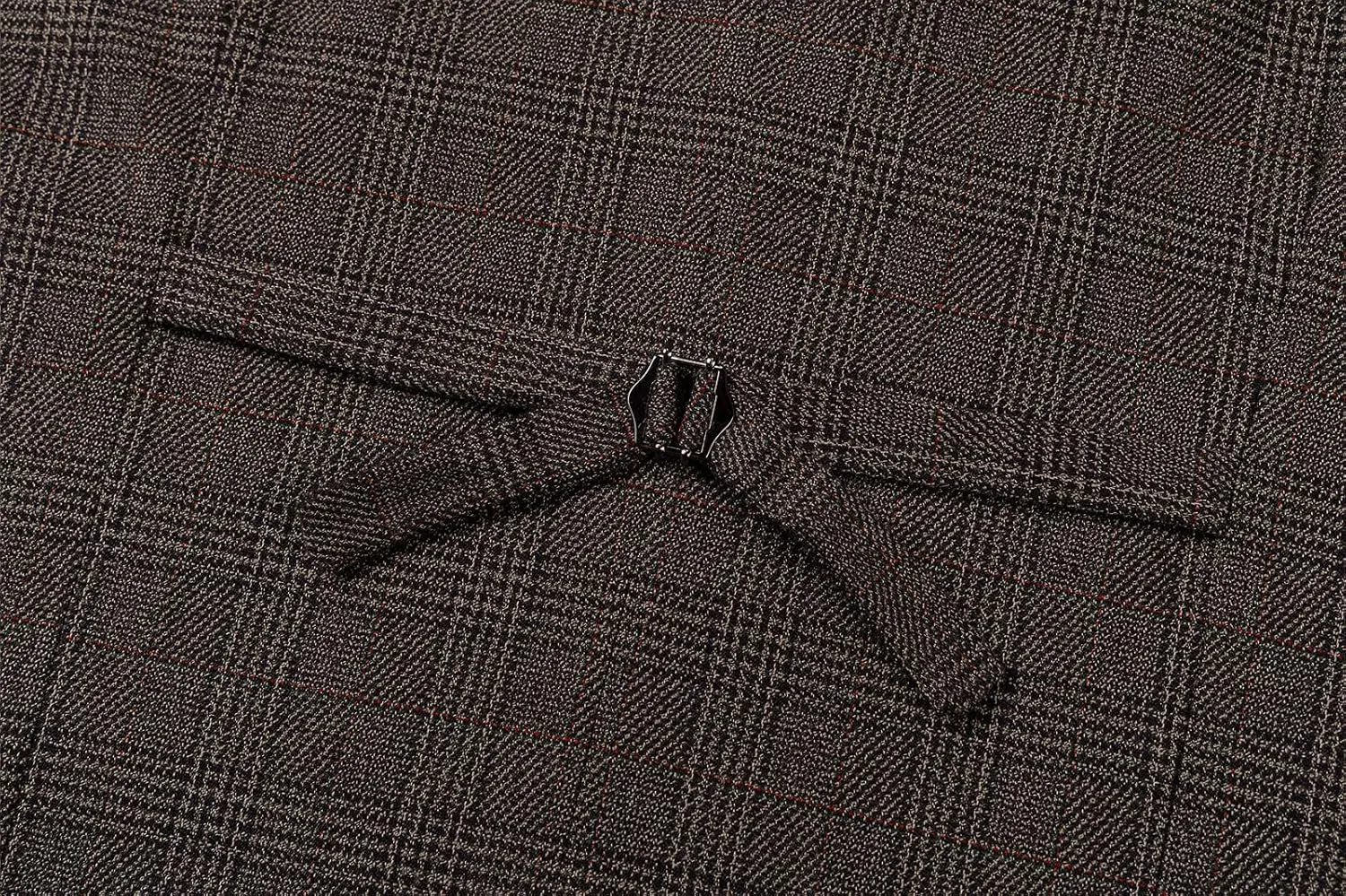 SevenBoy Mens Vintage Suit Vest Plaid Tweed Regular Fit Waistcoat Polka Dot