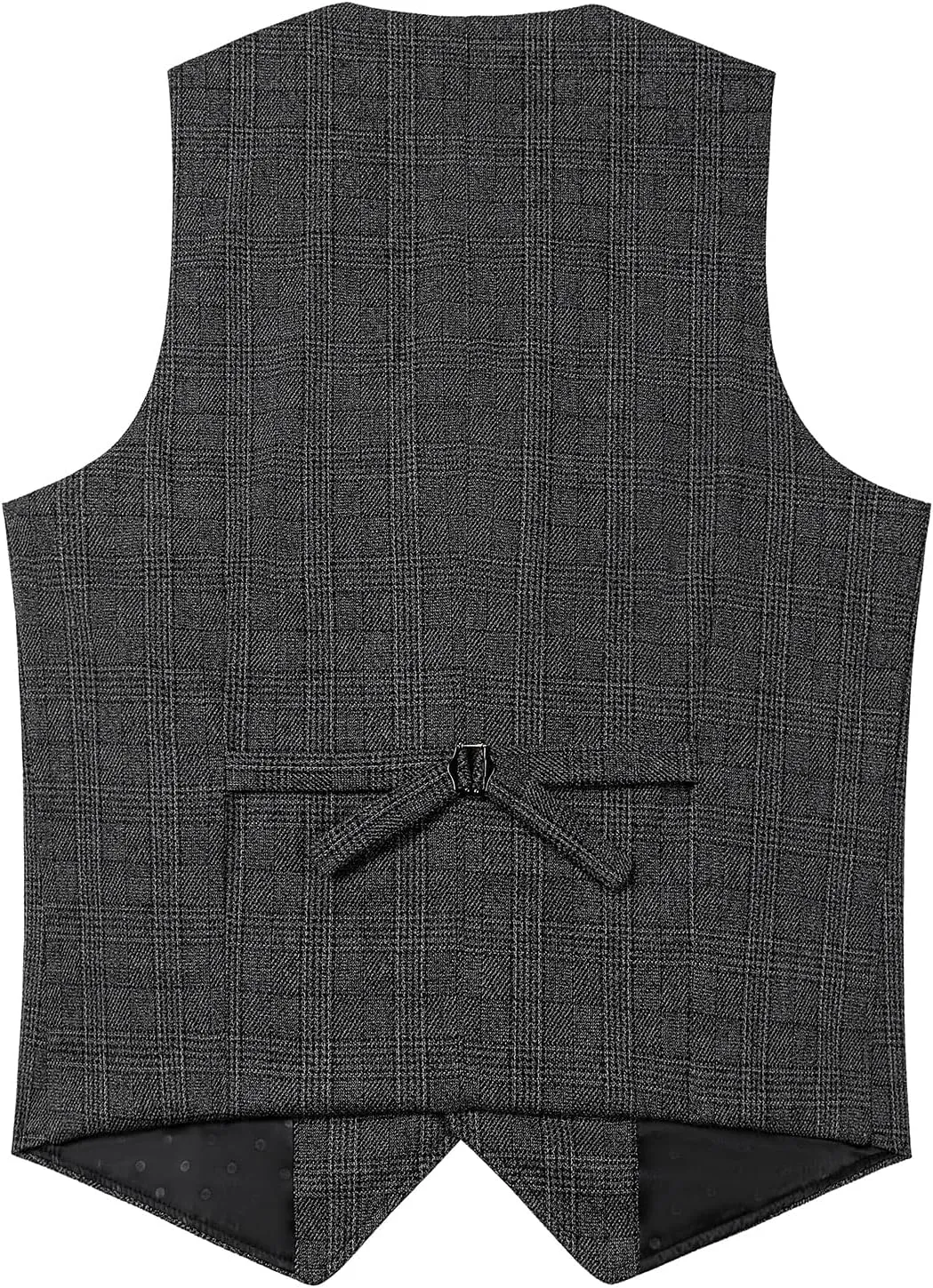 SevenBoy Mens Vintage Suit Vest Plaid Tweed Regular Fit Waistcoat Polka Dot