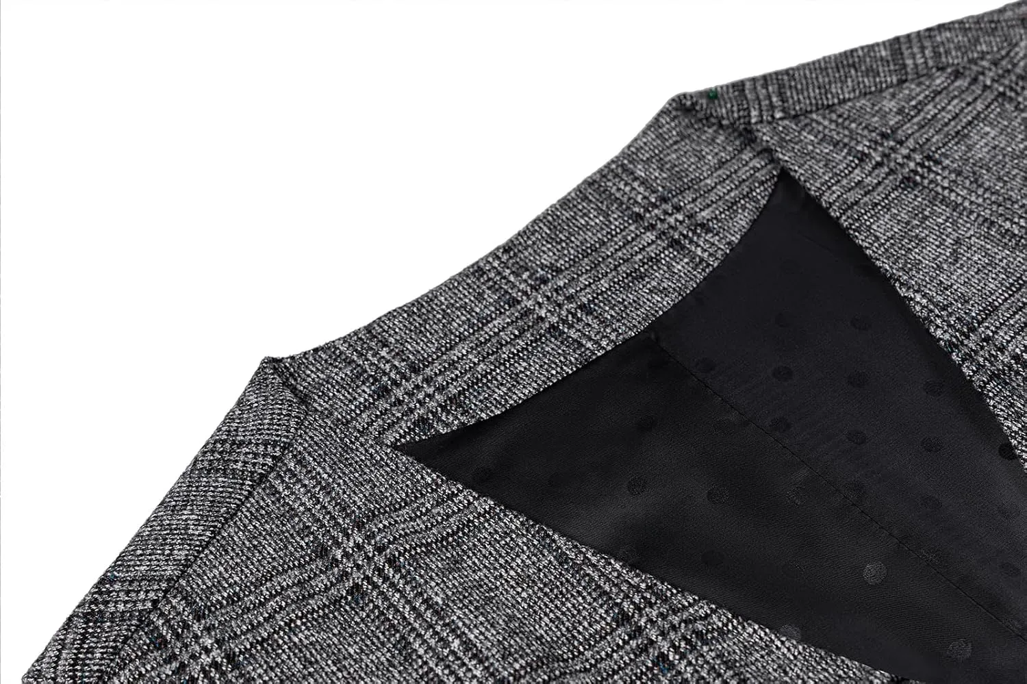 SevenBoy Mens Vintage Suit Vest Plaid Tweed Regular Fit Waistcoat Polka Dot