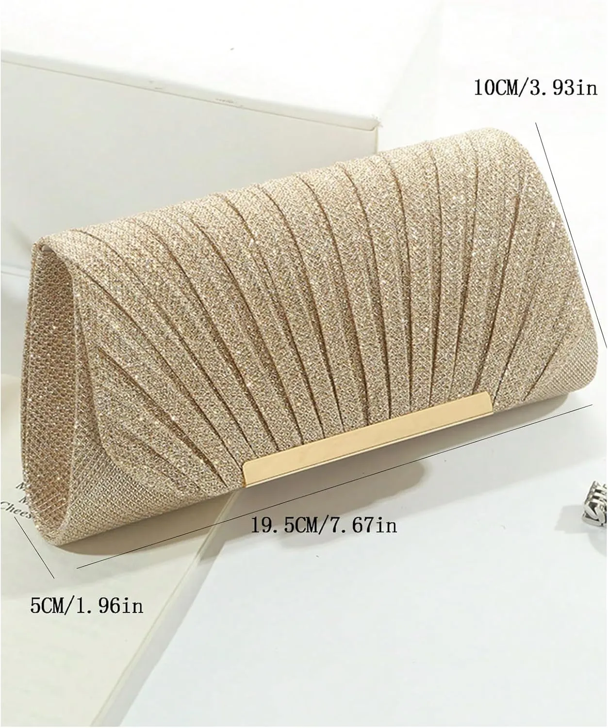 SHENHE Women's Glitter Evening Handbags Sparkly Flap Magnet Crossbody Bag Party Clutch Purse