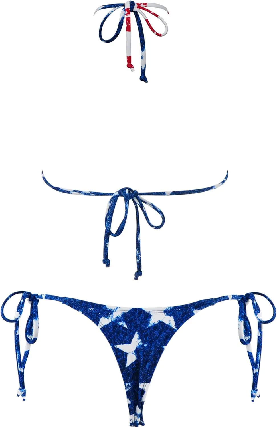 SHERRYLO Thong Bikini Swimsuit for Women Black Brazilian String Bikinis Bathing Suit Triangle Top Bathing Suits Swimsuits