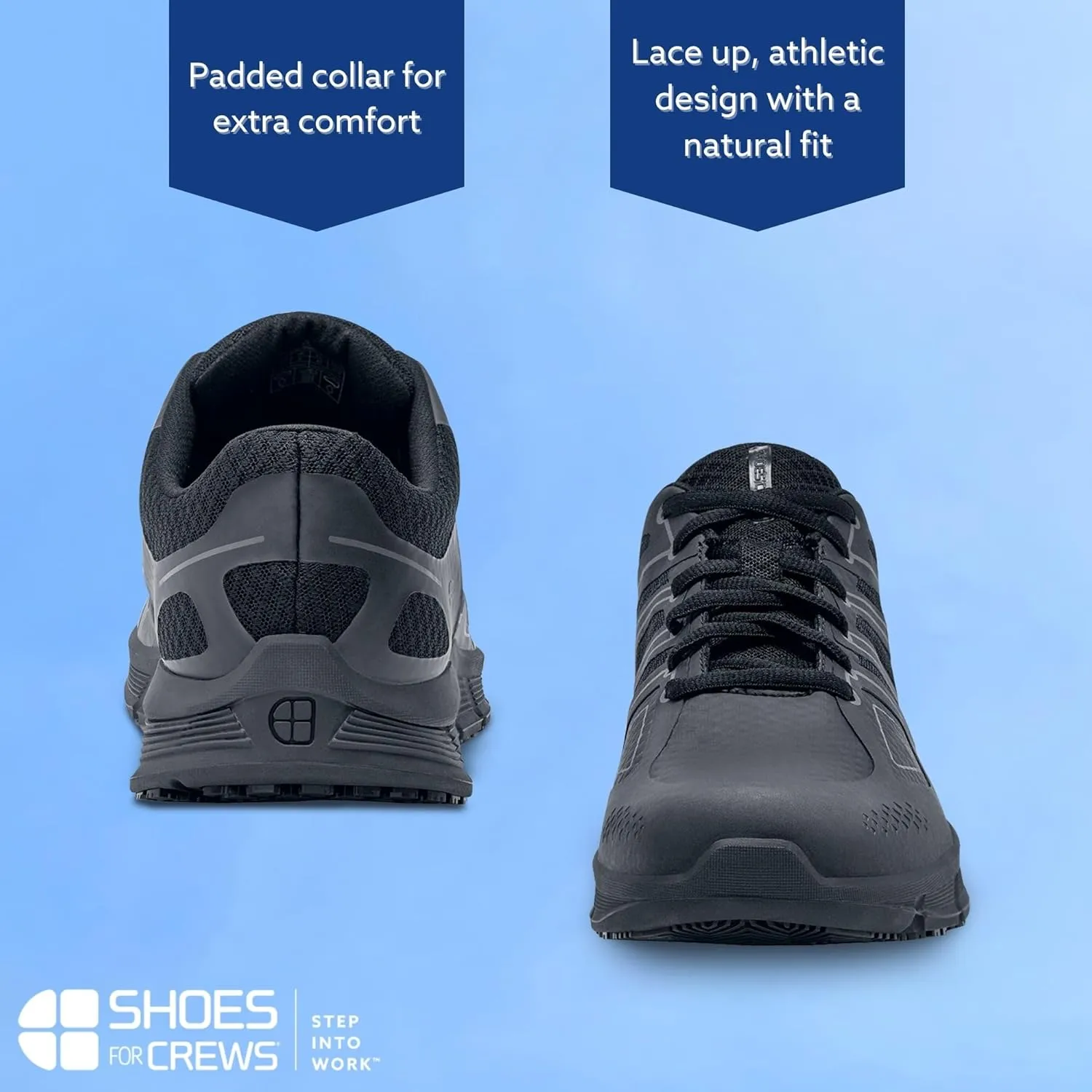 Shoes for Crews Stride, Mens Non Slip Athletic Work Shoes